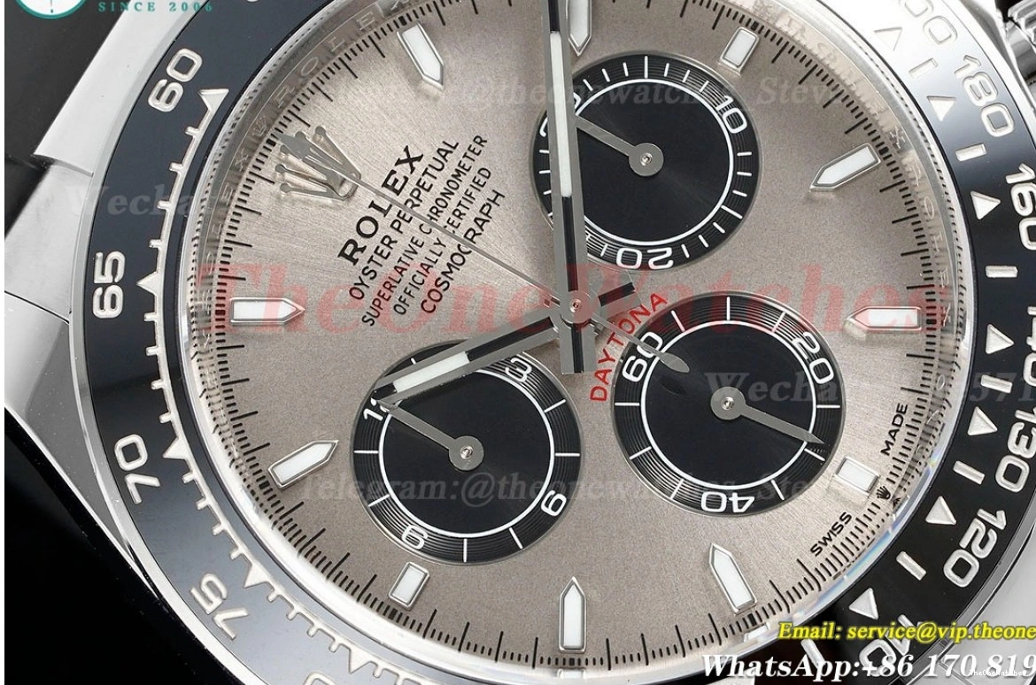 Grey Clean RU SH4131 Super SS 40mm Daytona Clone 126519 Dial 0329